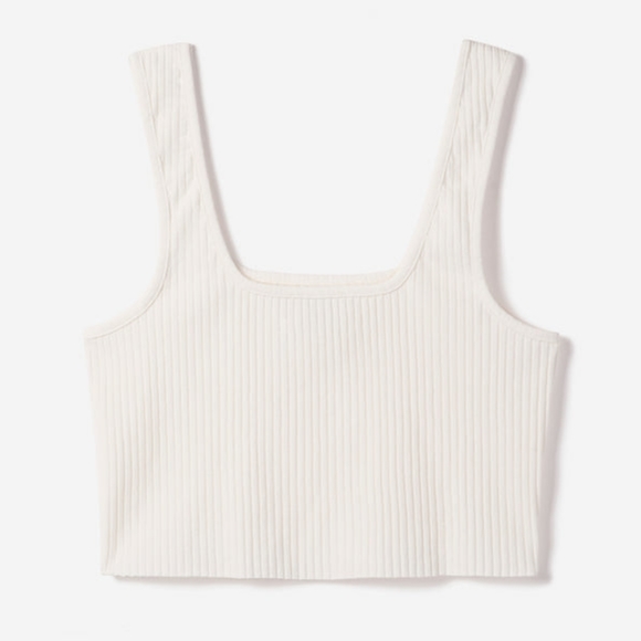 Noize Roslyn Crop Tank Top White Small - Picture 3 of 4